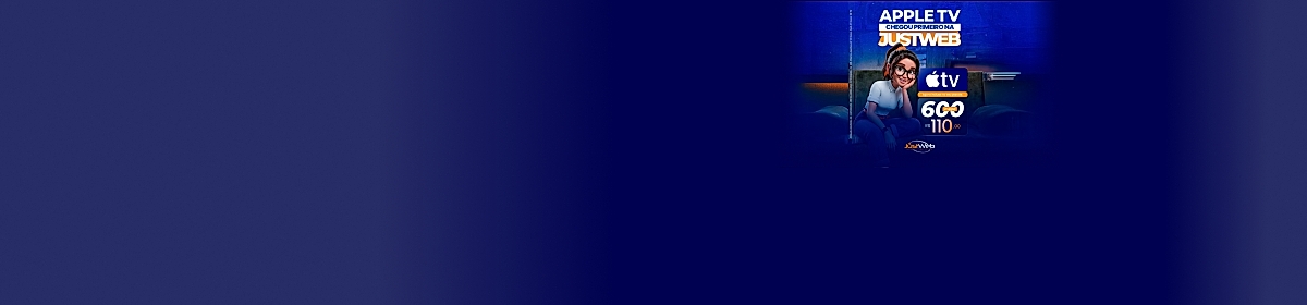 Imagem promocional da Justweb com destaque para internet fibra óptica